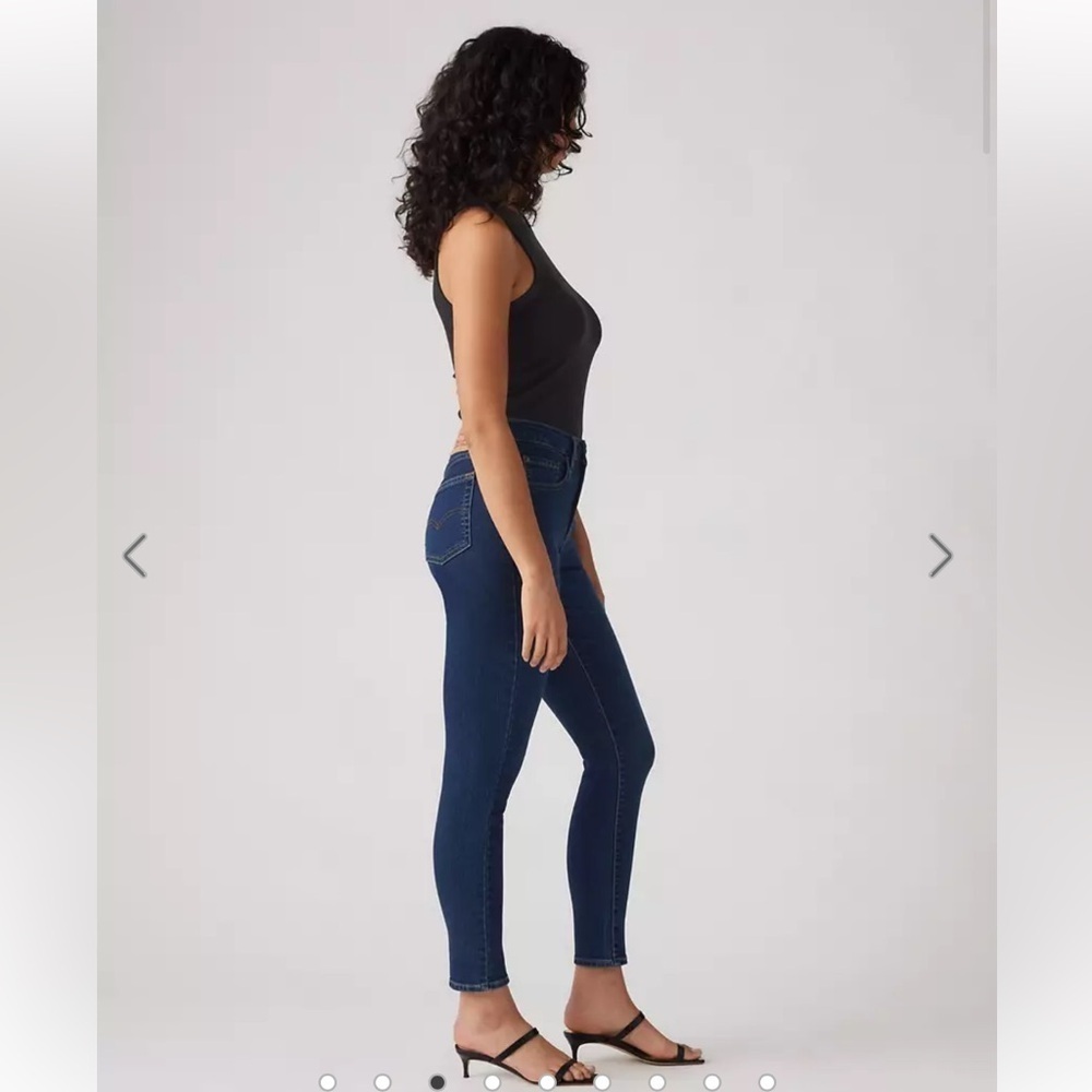 Levi's 721 High Rise Skinny Jeans Size 27 - Picture 3 of 9